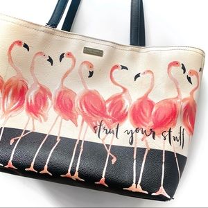 Kate Spade - Flamingo Take a Walk on the Wild Side - “Strut your stuff” tote
